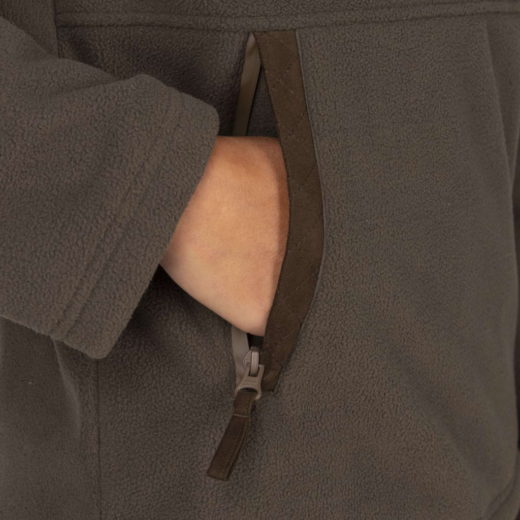 Aubrion by Shires Pullover Heritage Fleece Dunkelolive