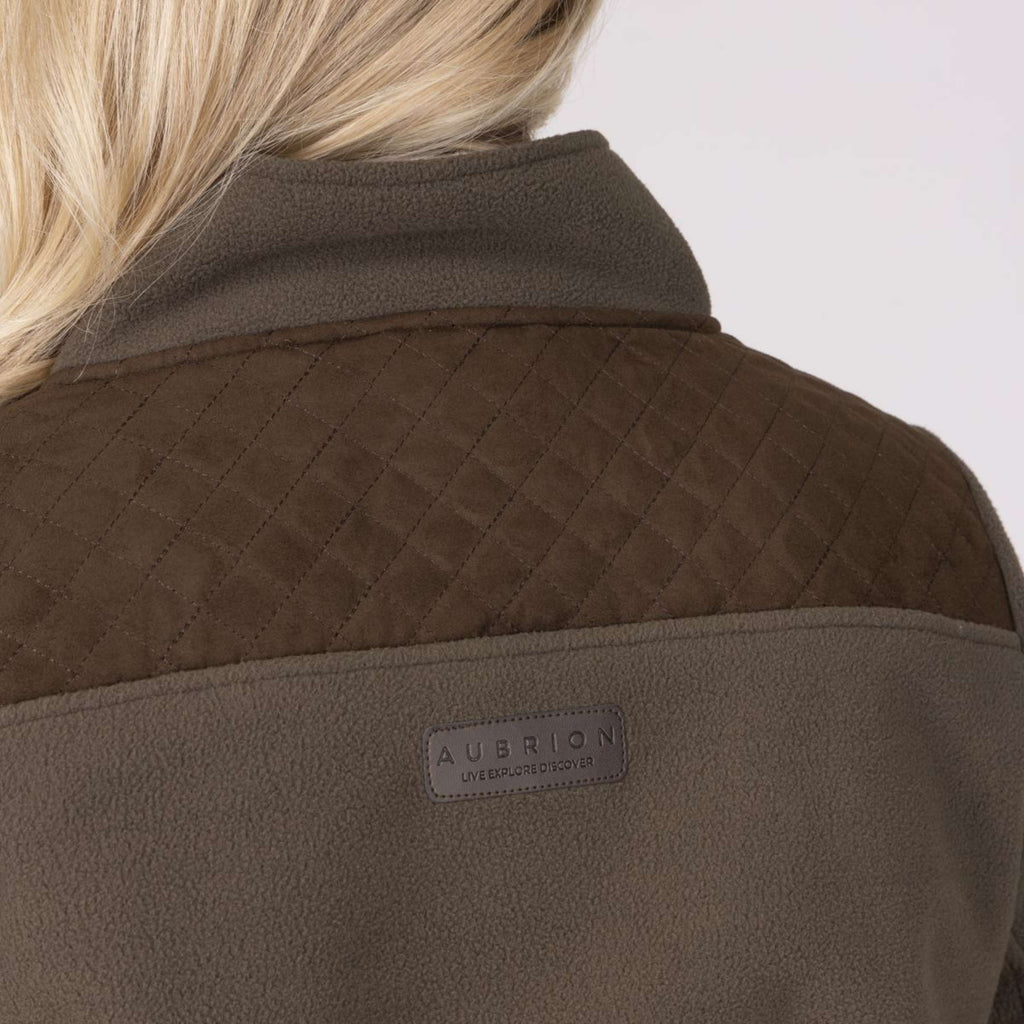 Aubrion by Shires Pullover Heritage Fleece Dunkelolive