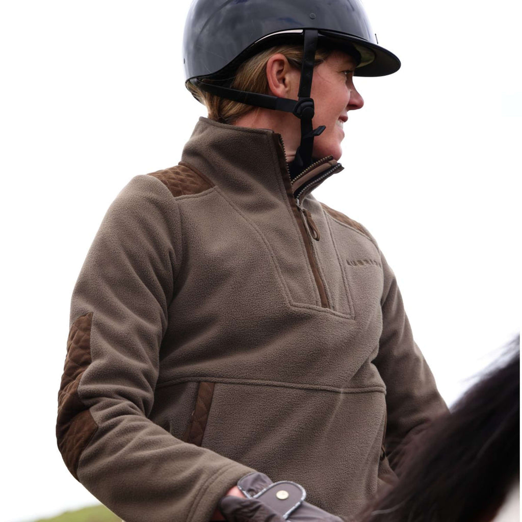 Aubrion by Shires Pullover Heritage Fleece Dunkelolive