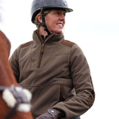 Aubrion by Shires Pullover Heritage Fleece Dunkelolive