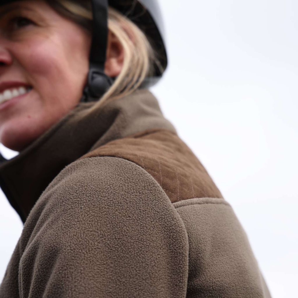 Aubrion by Shires Pullover Heritage Fleece Dunkelolive