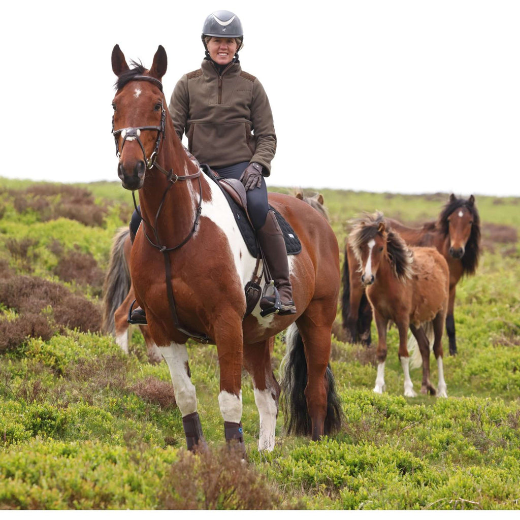 Aubrion by Shires Pullover Heritage Fleece Dunkelolive