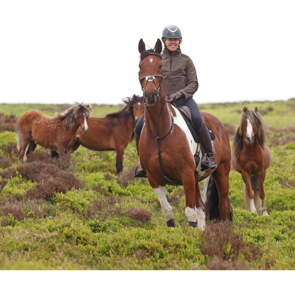 Aubrion by Shires Pullover Heritage Fleece Dunkelolive