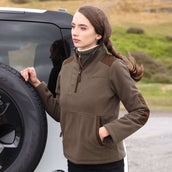 Aubrion by Shires Pullover Heritage Fleece Dunkelolive