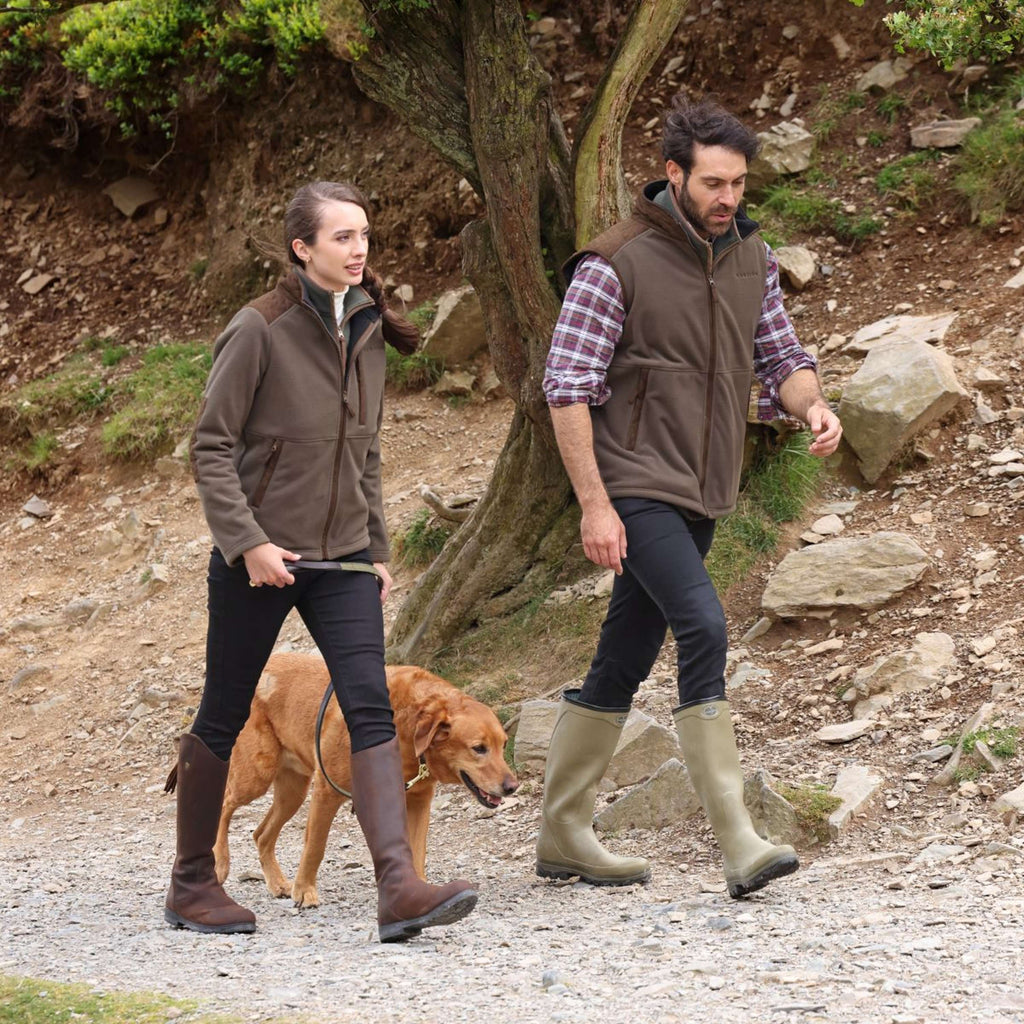Aubrion by Shires Jacke Heritage Fleece Dunkelolive