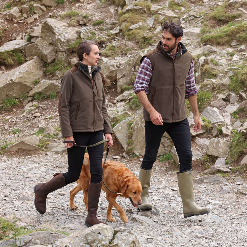 Aubrion by Shires Jacke Heritage Fleece Dunkelolive