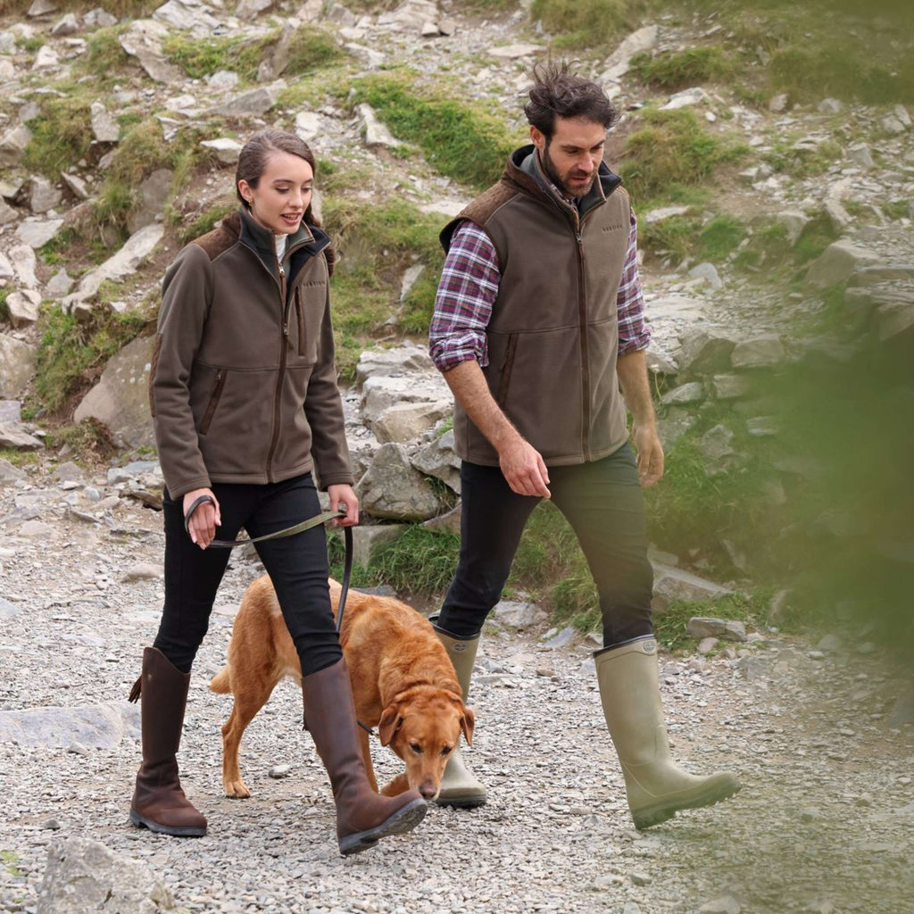 Aubrion by Shires Jacke Heritage Fleece Dunkelolive