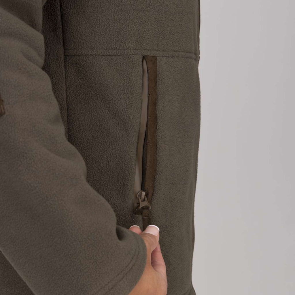 Aubrion by Shires Jacke Heritage Fleece Dunkelolive