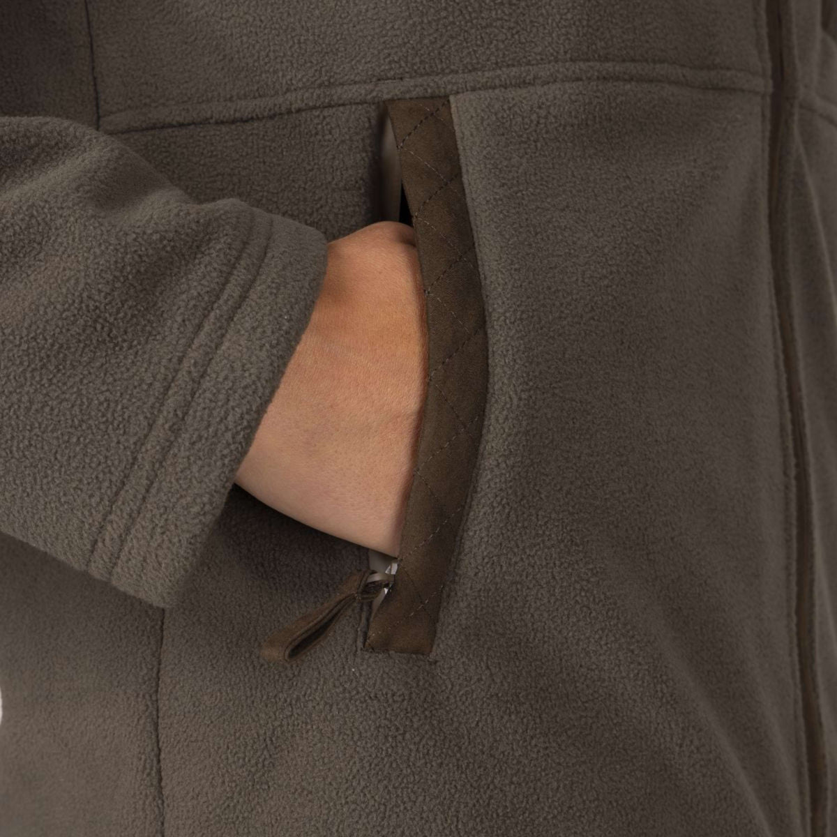 Aubrion by Shires Jacke Heritage Fleece Dunkelolive
