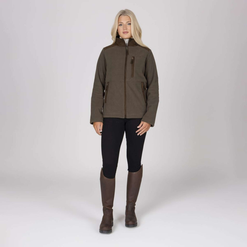 Aubrion by Shires Jacke Heritage Fleece Dunkelolive