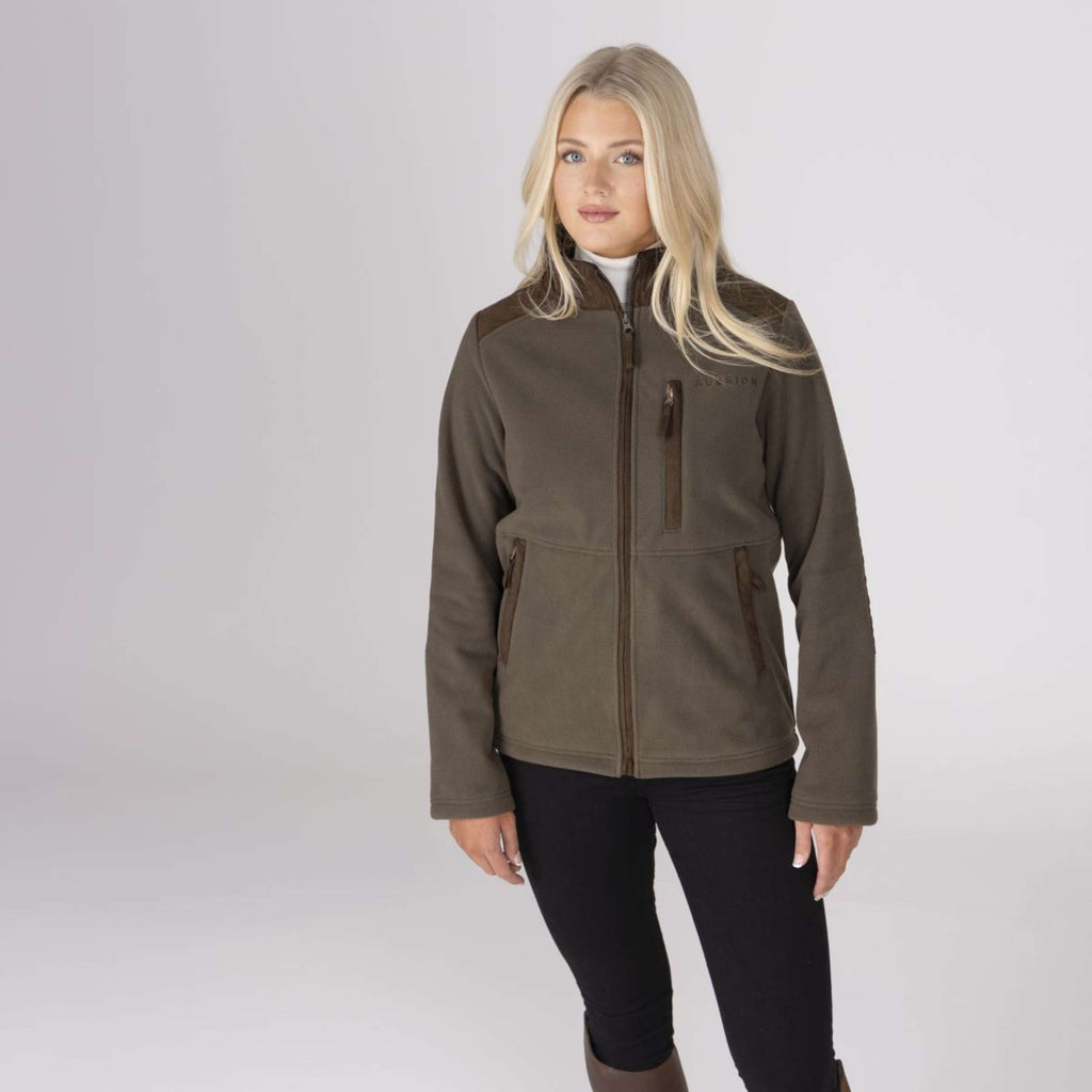 Aubrion by Shires Jacke Heritage Fleece Dunkelolive