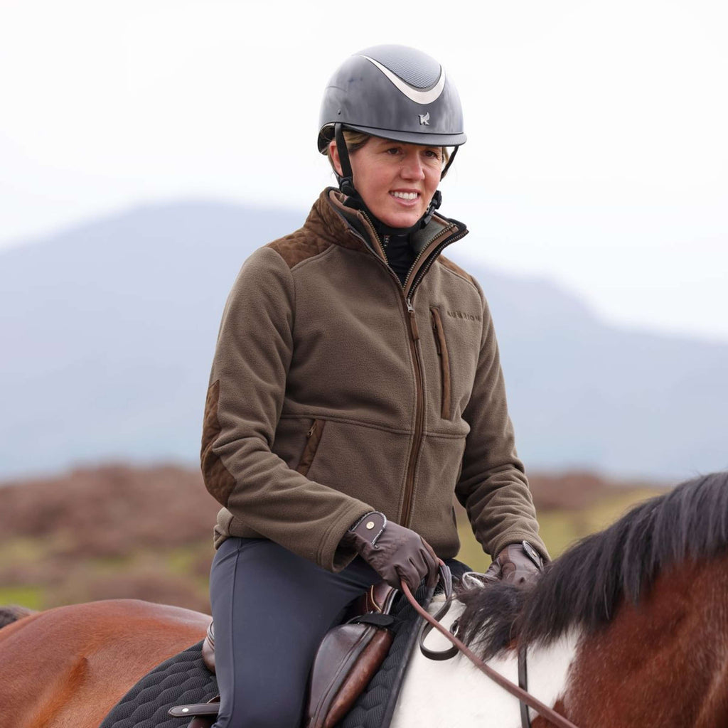 Aubrion by Shires Jacke Heritage Fleece Dunkelolive