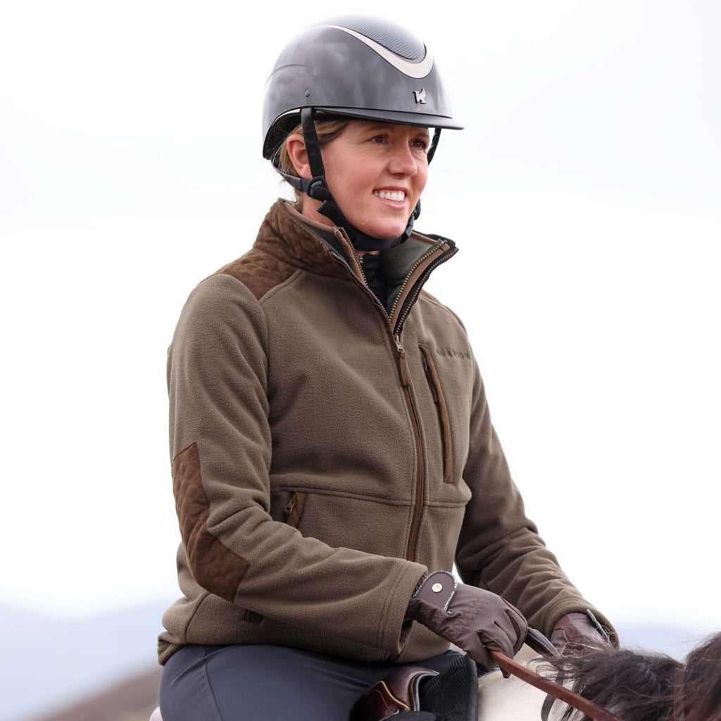 Aubrion by Shires Jacke Heritage Fleece Dunkelolive
