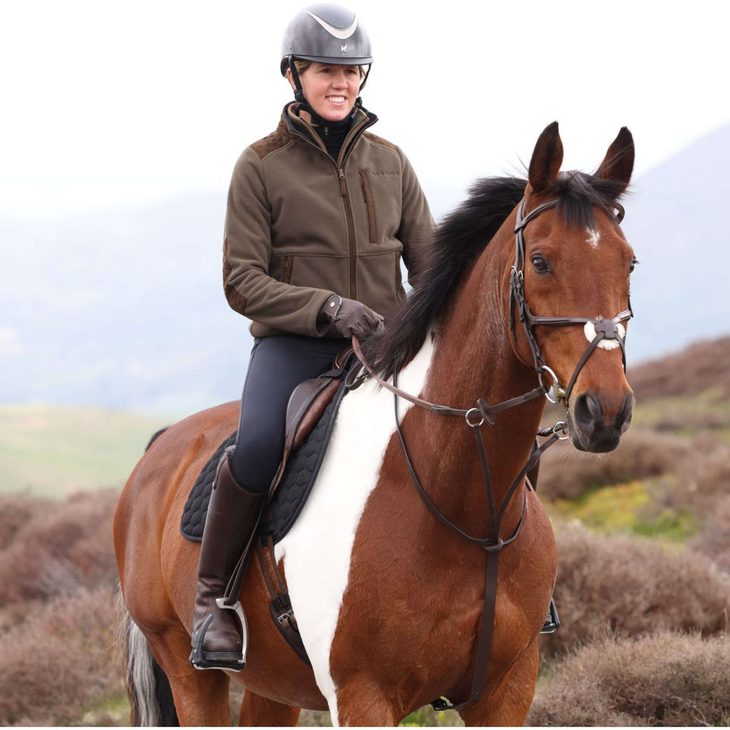 Aubrion by Shires Jacke Heritage Fleece Dunkelolive