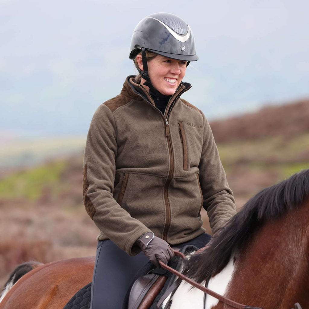 Aubrion by Shires Jacke Heritage Fleece Dunkelolive