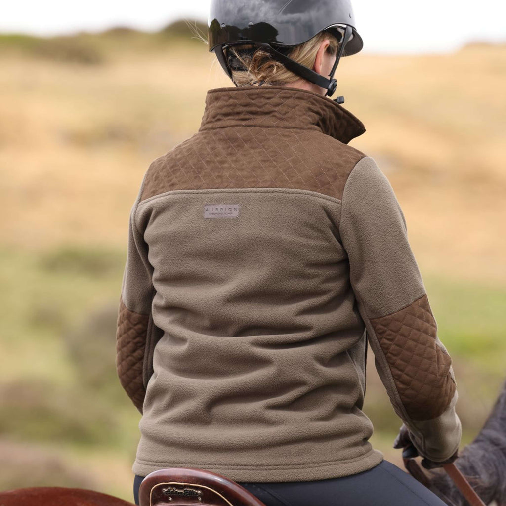 Aubrion by Shires Jacke Heritage Fleece Dunkelolive