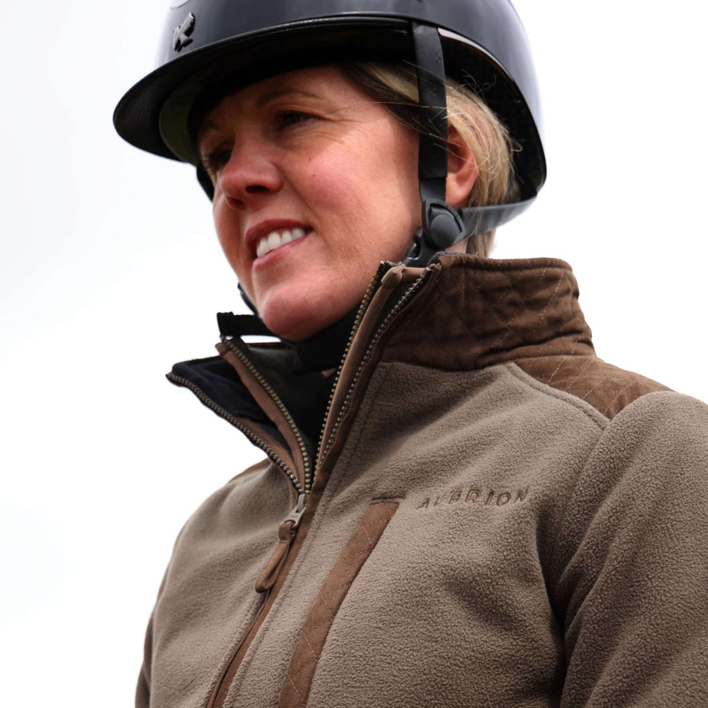Aubrion by Shires Jacke Heritage Fleece Dunkelolive