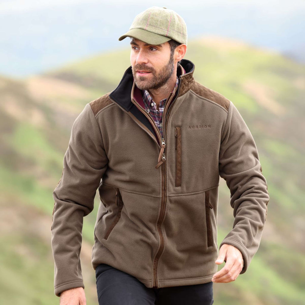 Aubrion by Shires Jacke Heritage Fleece Dunkelolive