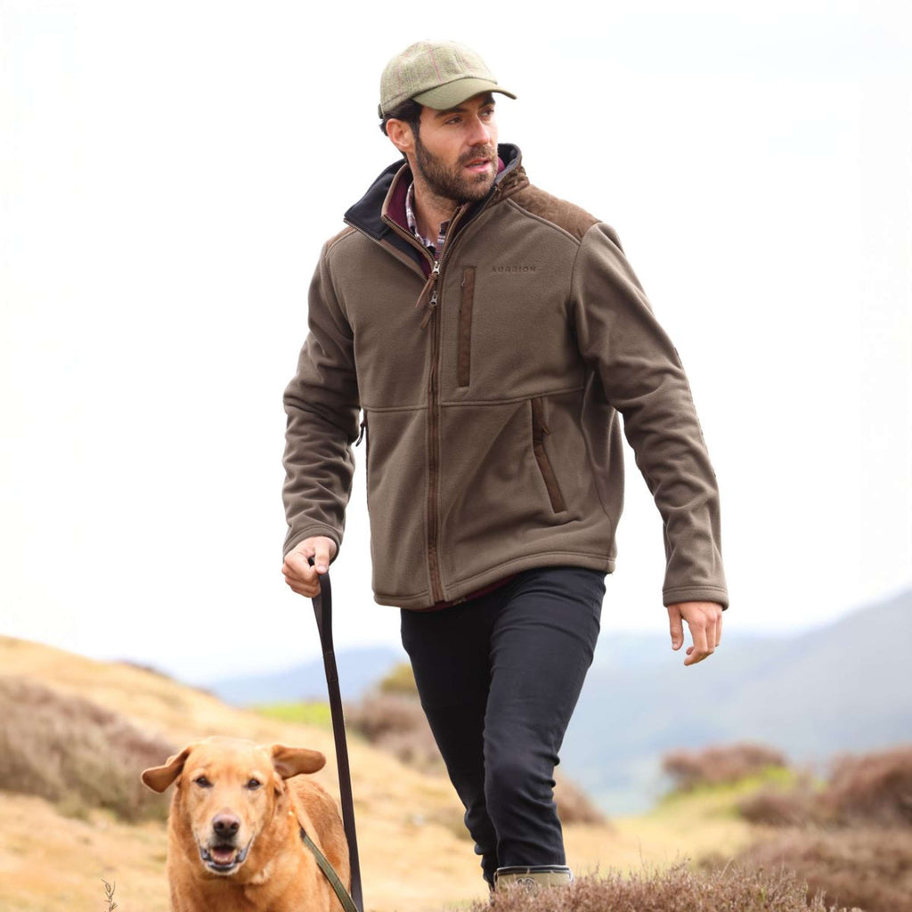 Aubrion by Shires Jacke Heritage Fleece Dunkelolive