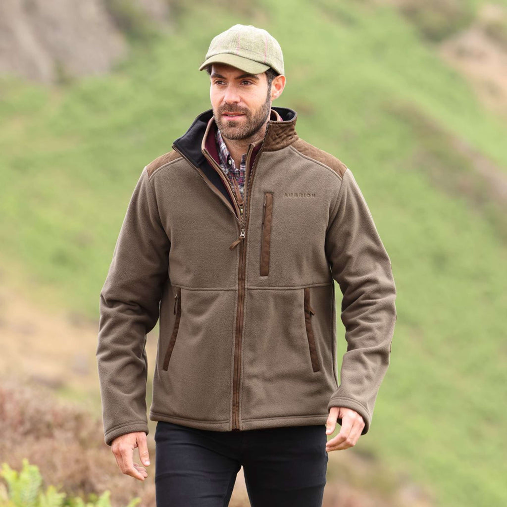 Aubrion by Shires Jacke Heritage Fleece Dunkelolive