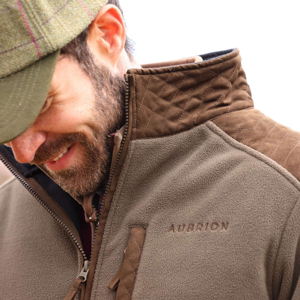 Aubrion by Shires Jacke Heritage Fleece Dunkelolive