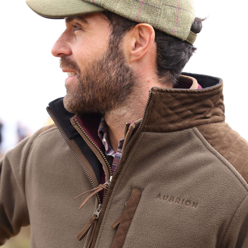 Aubrion by Shires Jacke Heritage Fleece Dunkelolive