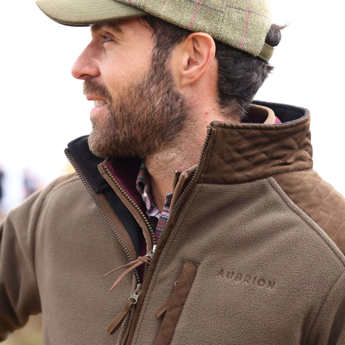 Aubrion by Shires Jacke Heritage Fleece Dunkelolive