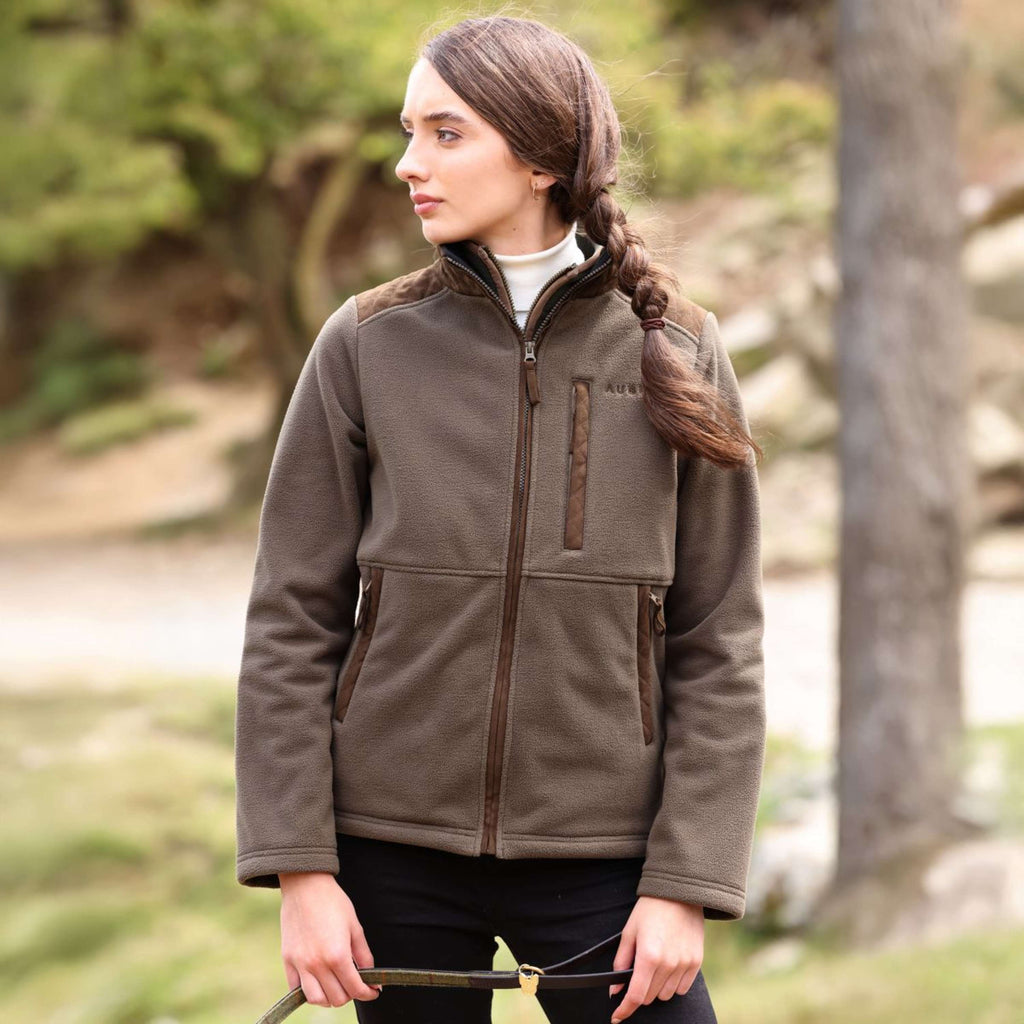 Aubrion by Shires Jacke Heritage Fleece Dunkelolive