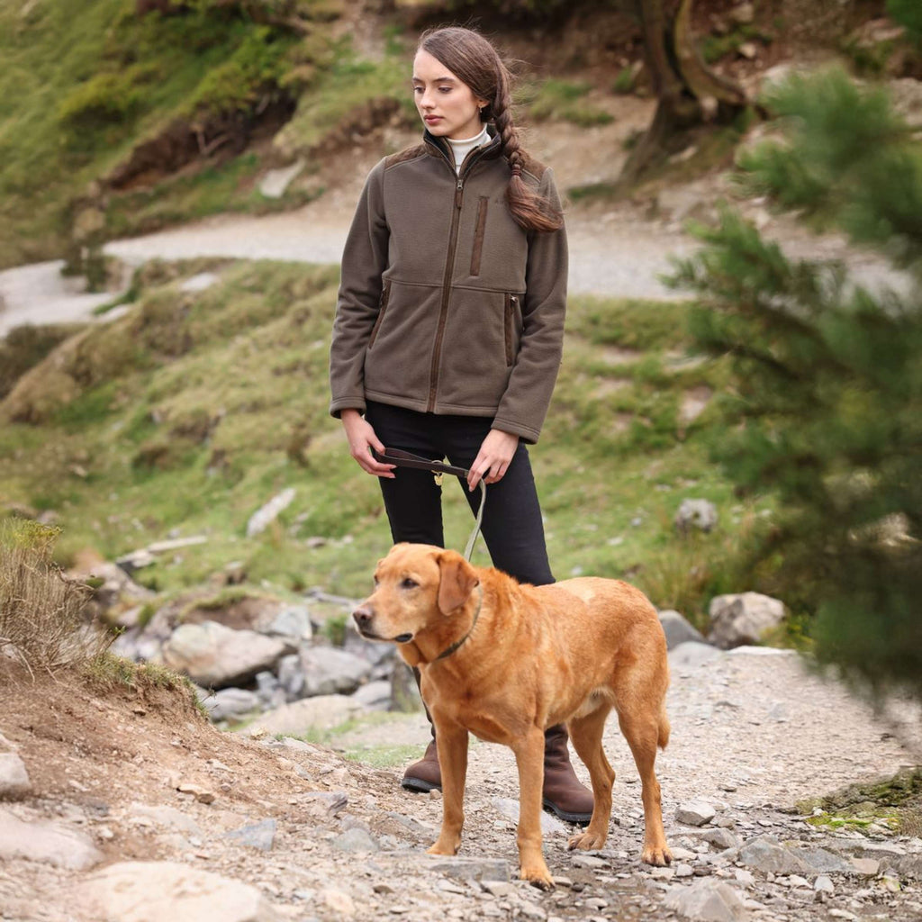 Aubrion by Shires Jacke Heritage Fleece Dunkelolive