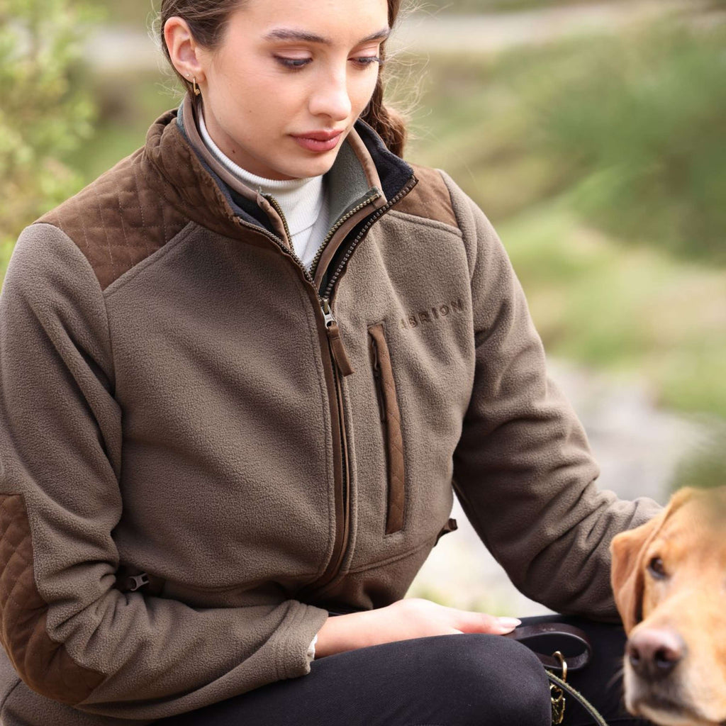Aubrion by Shires Jacke Heritage Fleece Dunkelolive