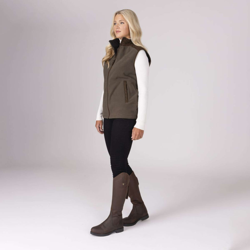 Aubrion by Shires Weste Heritage Fleece Dunkelolive