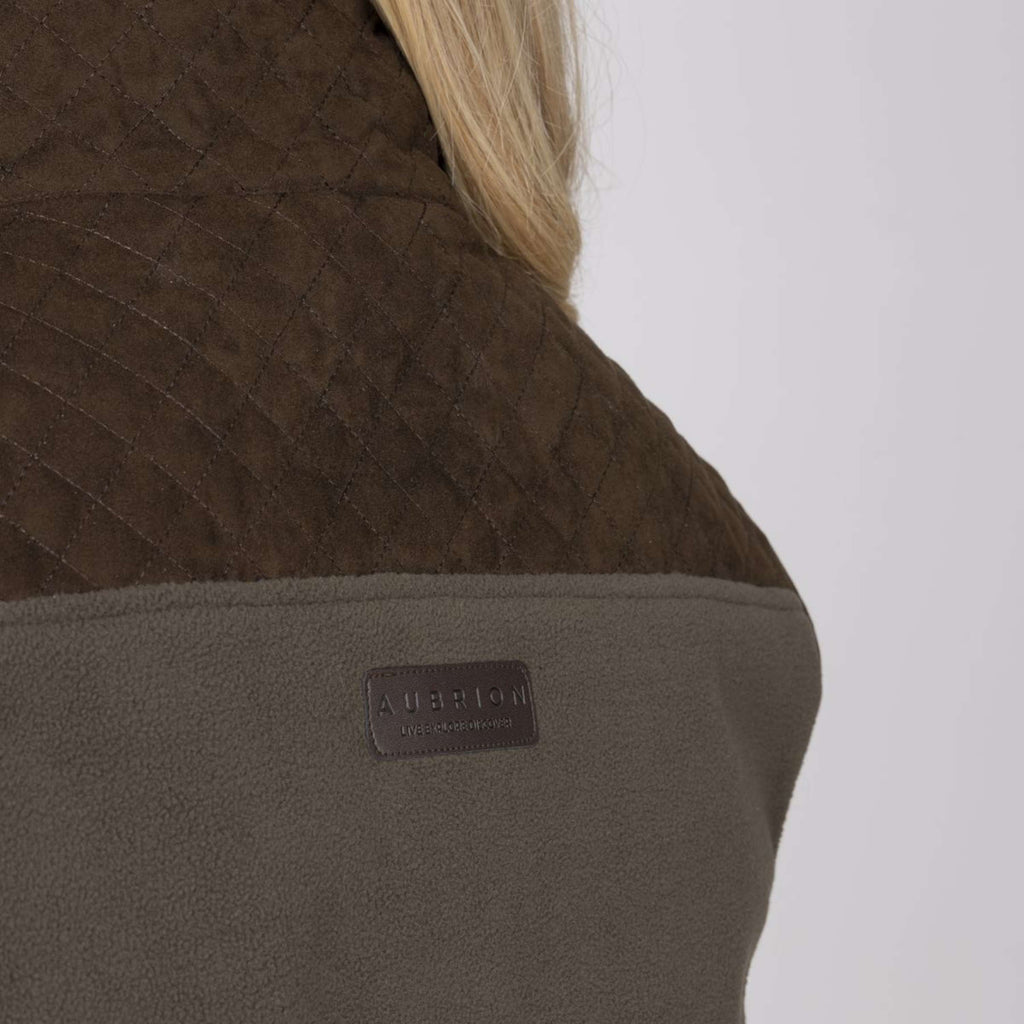 Aubrion by Shires Weste Heritage Fleece Dunkelolive