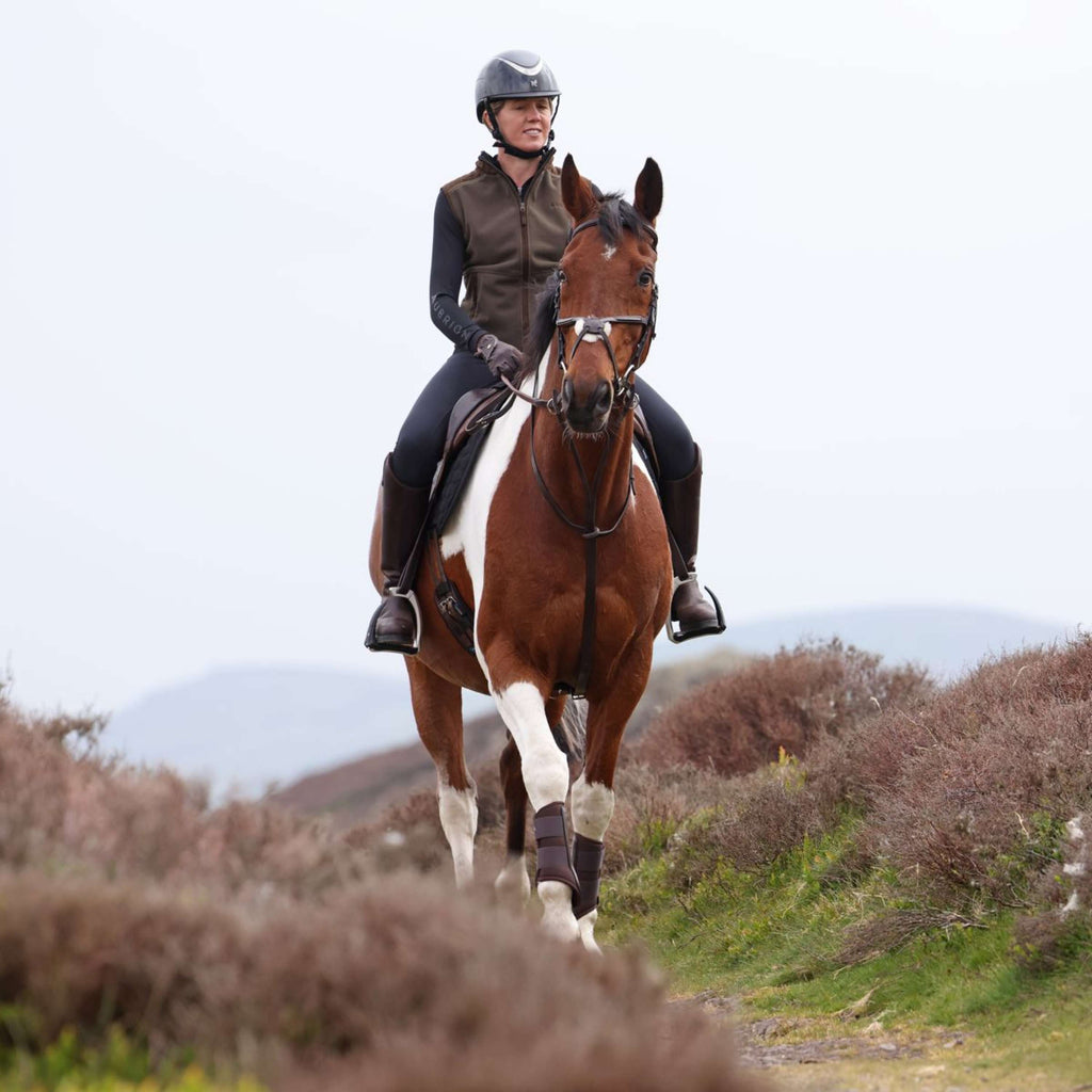 Aubrion by Shires Weste Heritage Fleece Dunkelolive