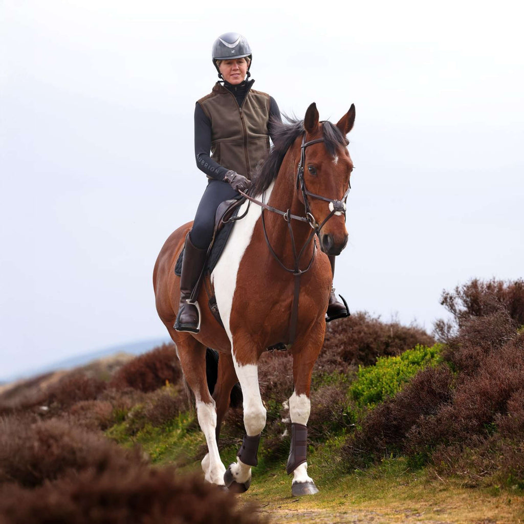 Aubrion by Shires Weste Heritage Fleece Dunkelolive