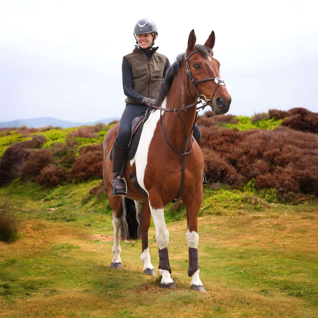 Aubrion by Shires Weste Heritage Fleece Dunkelolive