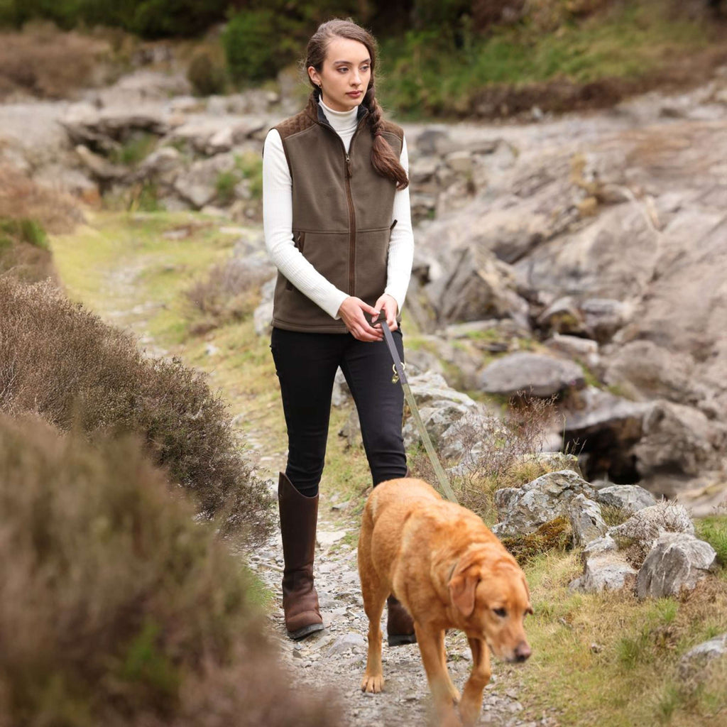 Aubrion by Shires Weste Heritage Fleece Dunkelolive