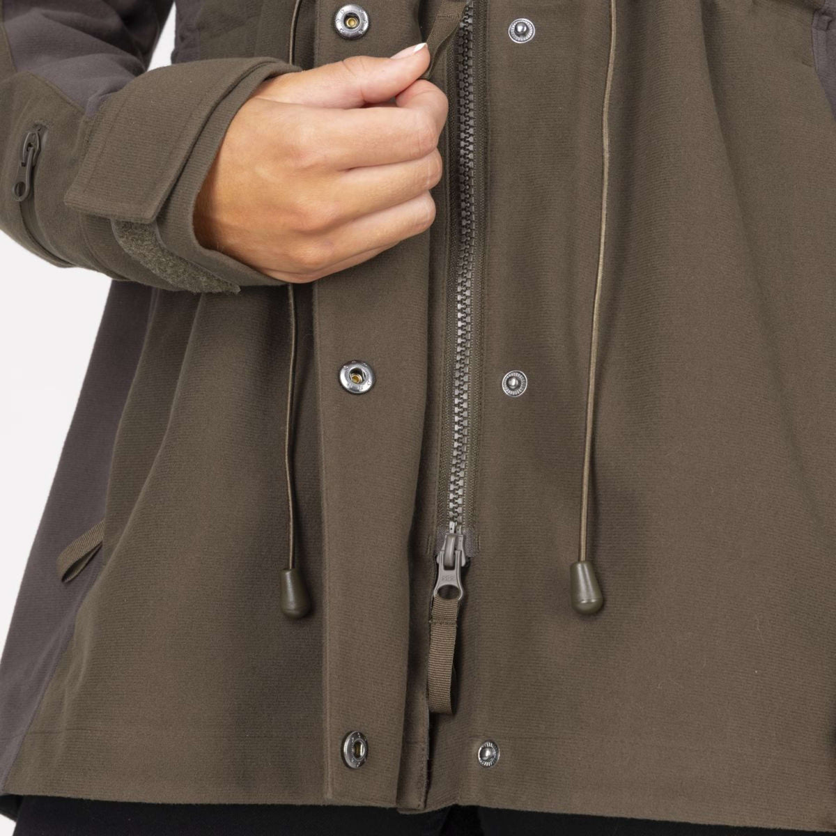 Aubrion by Shires Jacke Heritage Dunkelolive