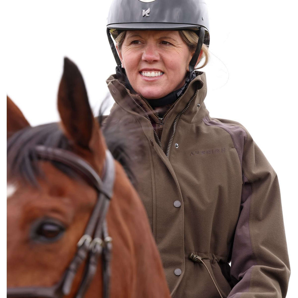 Aubrion by Shires Jacke Heritage Dunkelolive