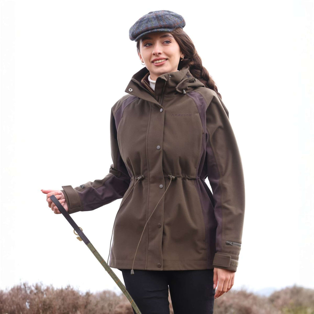 Aubrion by Shires Jacke Heritage Dunkelolive