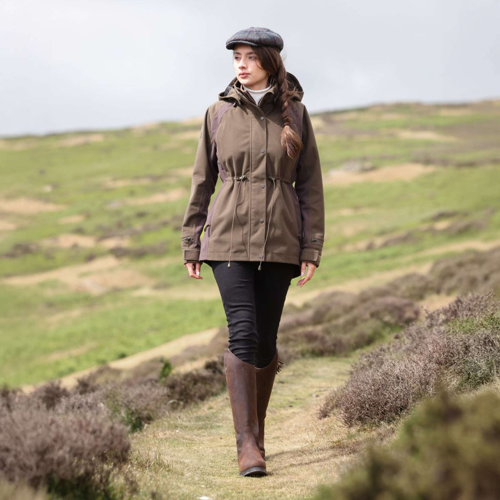 Aubrion by Shires Jacke Heritage Dunkelolive