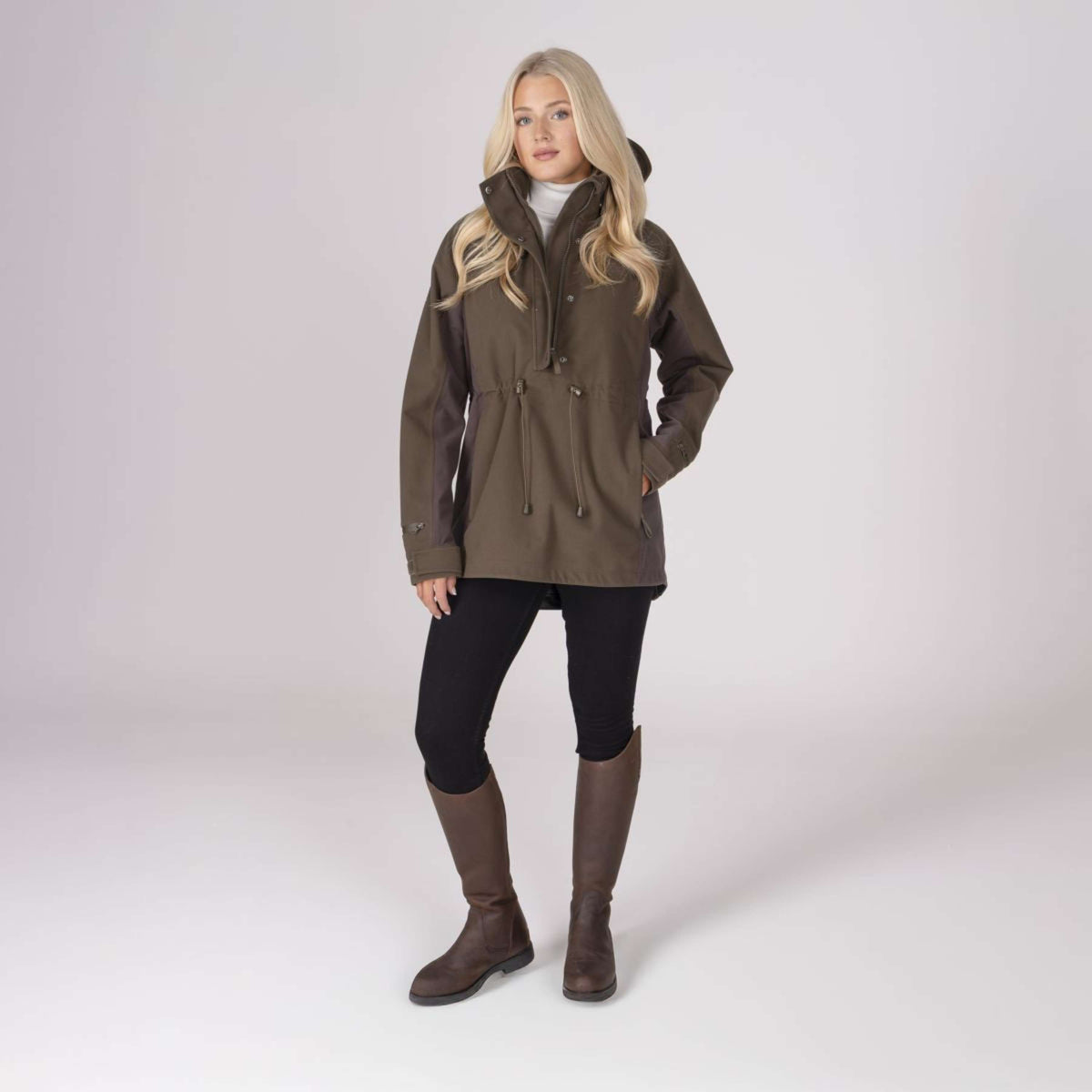 Aubrion by Shires Pullover Heritage Dunkelolive