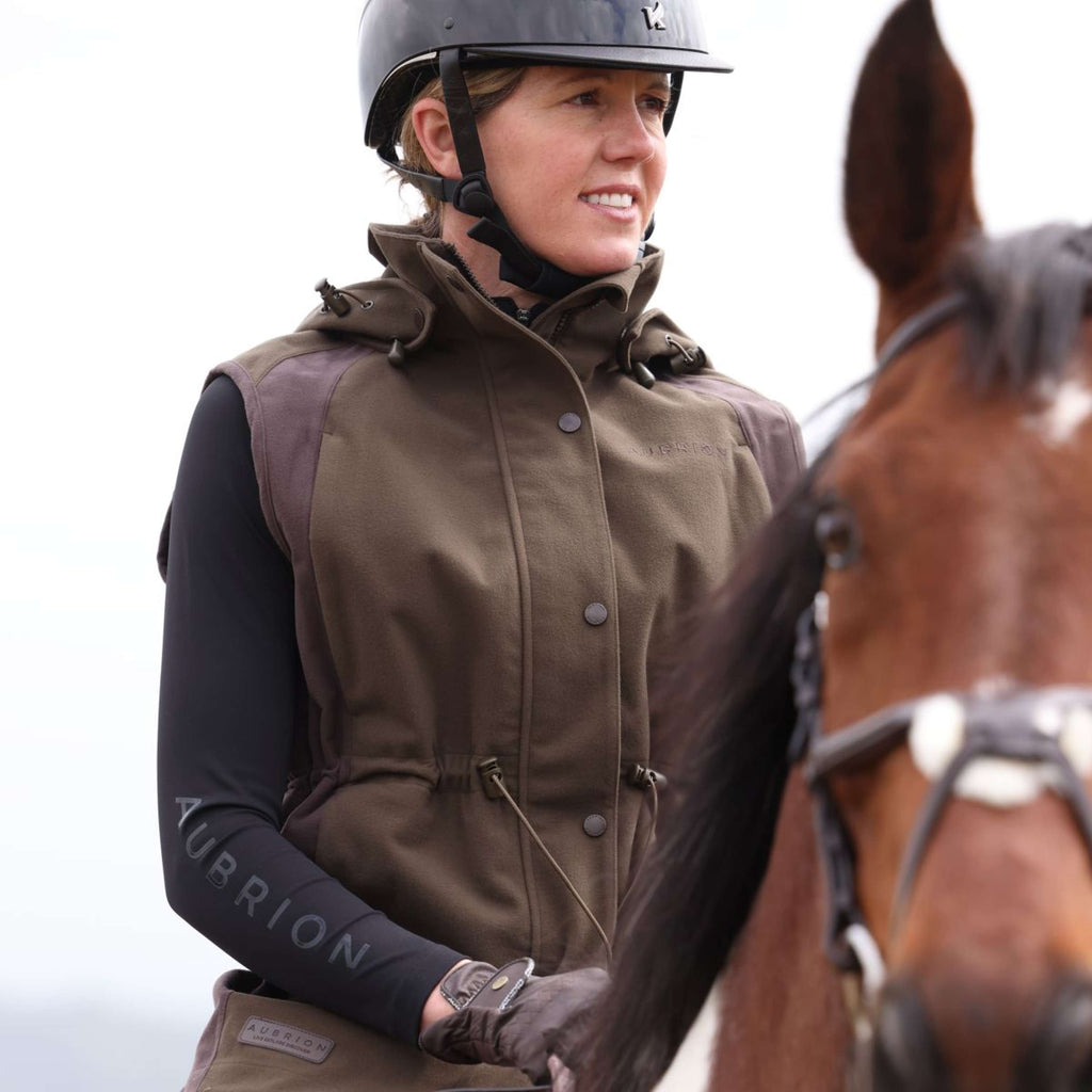 Aubrion by Shires Weste Heritage Dunkelolive