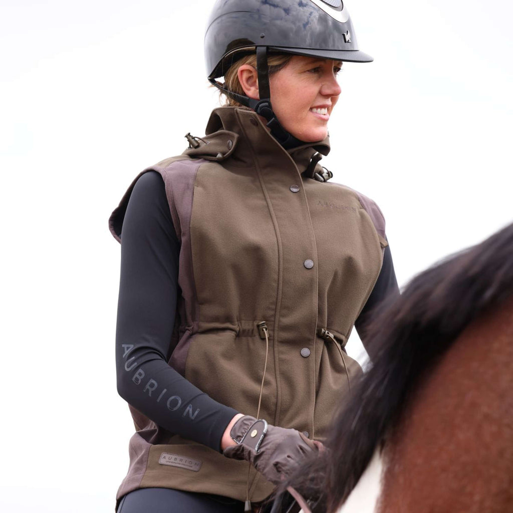 Aubrion by Shires Weste Heritage Dunkelolive