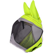 FlyGuard by Shires Fliegenmaske Pro Hi-Viz Fine Mesh mit Ohren Fluo gelb