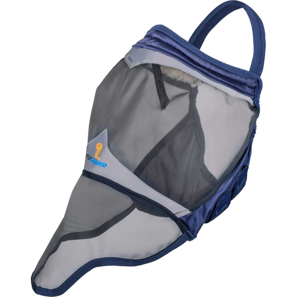 FlyGuard by Shires Fliegenmaske Pro Fine Mesh Ohne Ohren mit Nase Navy