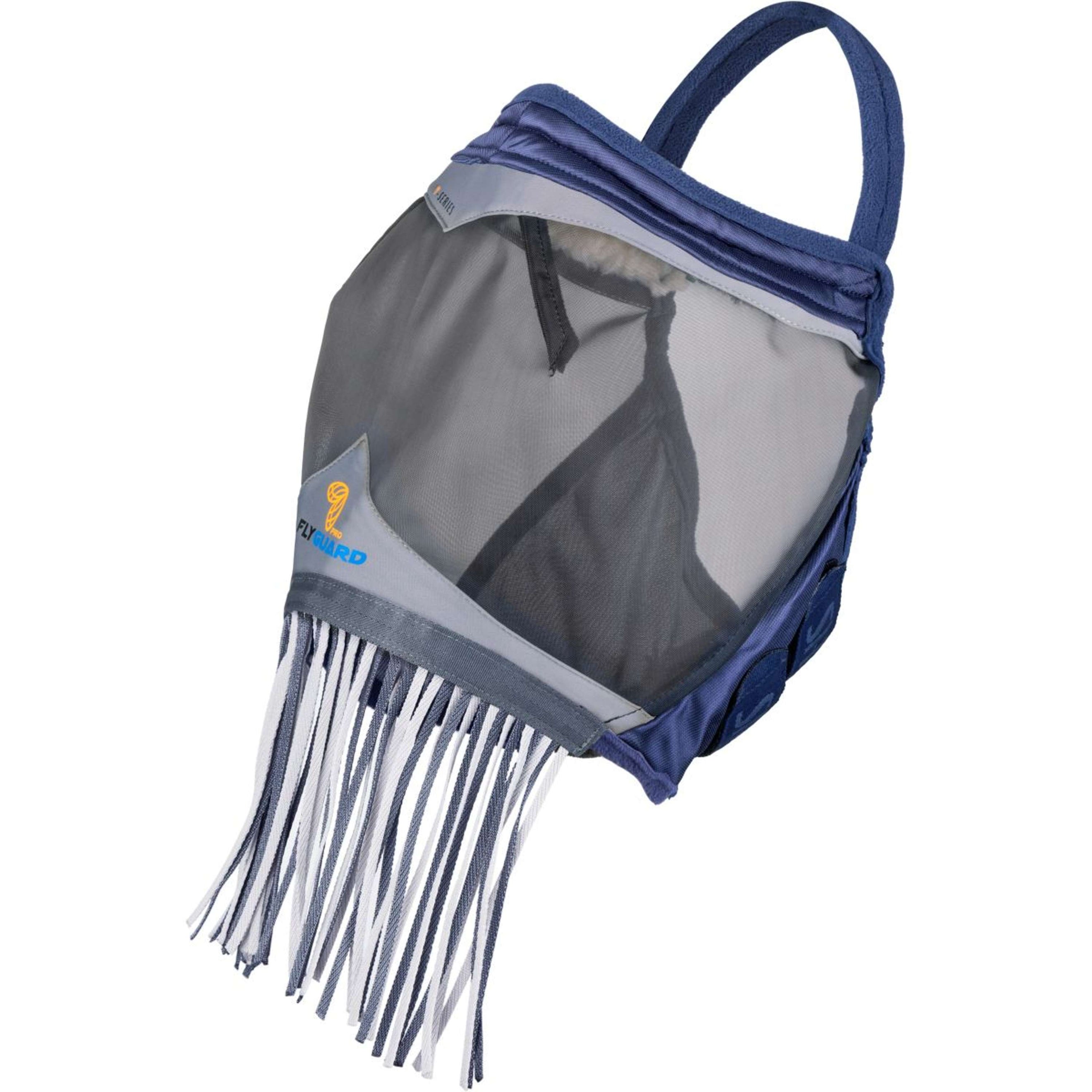 FlyGuard by Shires Fliegenmaske Pro Fine Mesh ohne Ohren mit Fransen Navy FlyGuard by Shires Fliegenmaske Pro Fine Mesh ohne Ohren mit Fransen Navy