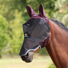 FlyGuard by Shires Fliegenmaske Pro Deluxe mit Ohren und Nase Black Cherry