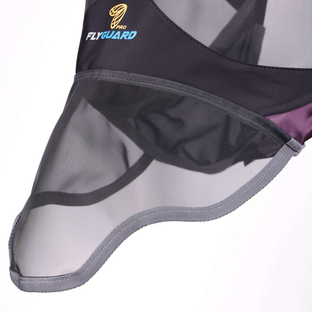 FlyGuard by Shires Fliegenmaske Pro Deluxe mit Ohren und Nase Black Cherry