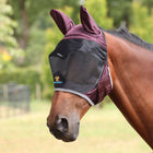 FlyGuard by Shires Fliegenmaske Pro Deluxe mit Ohren Black Cherry