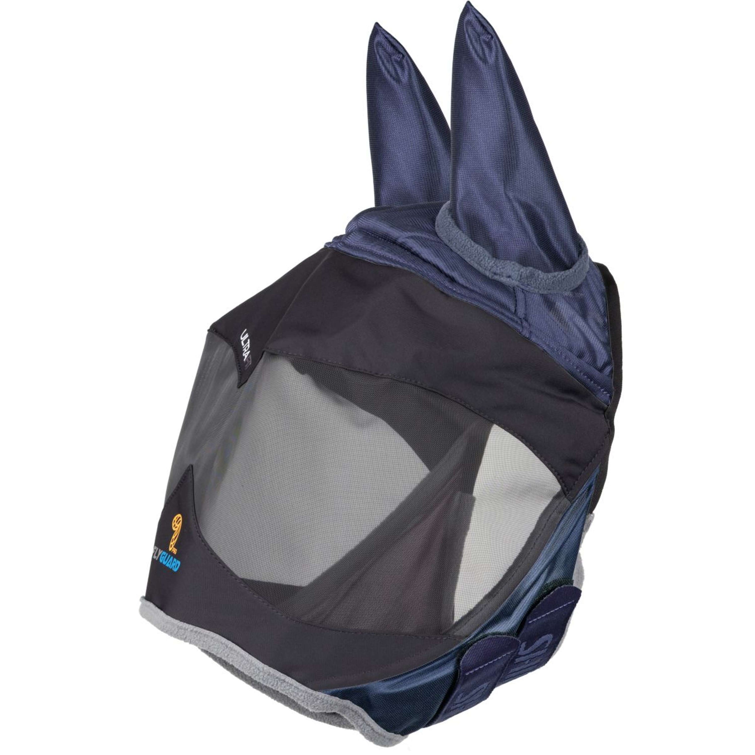 FlyGuard by Shires Fliegenmaske Pro Deluxe mit Ohren Navy